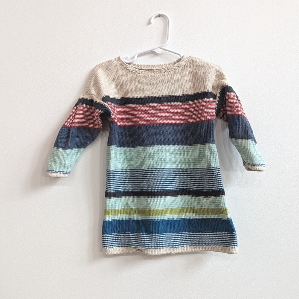 Tea Collection Sweater Dress 2 Girls Striped